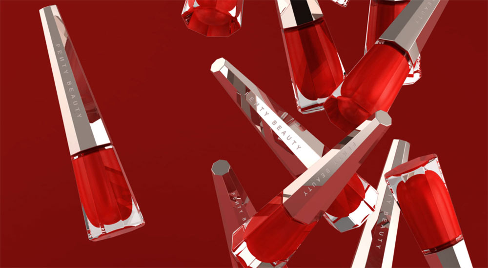 Fenty Beauty包裝設計兼顧了柔軟和前衛元素