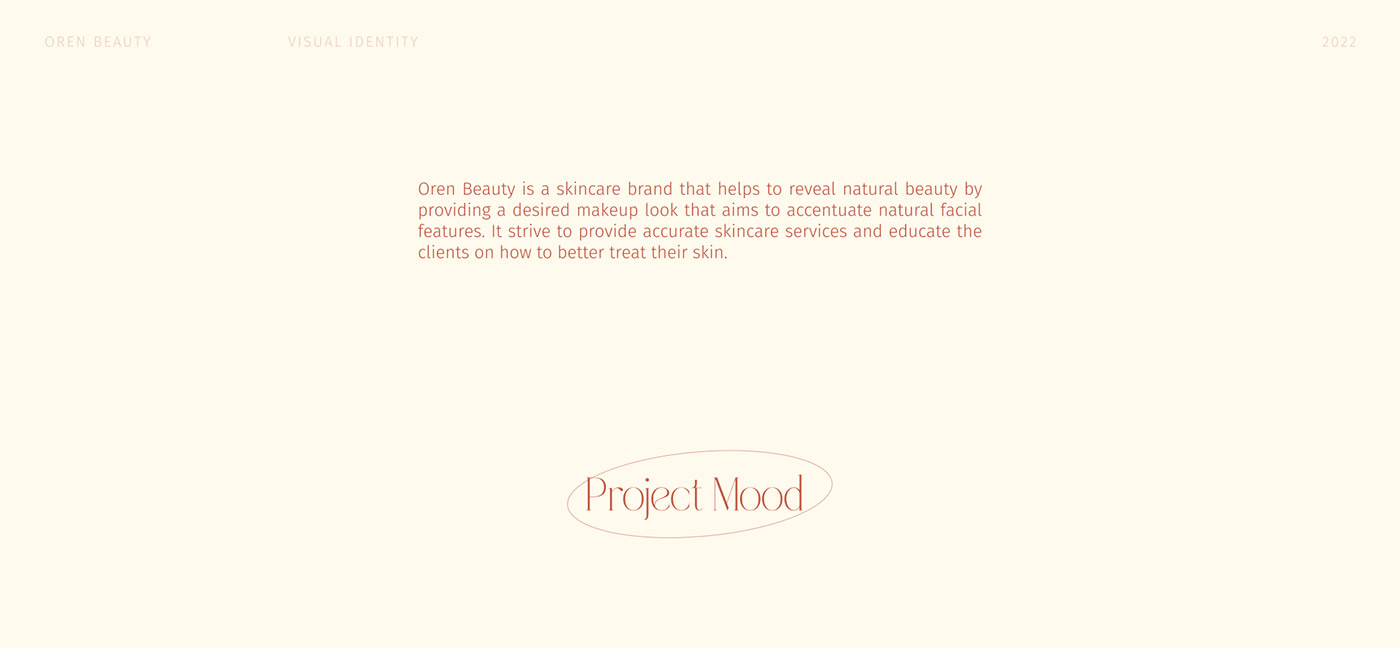 一套非常簡約的化妝品品牌設計